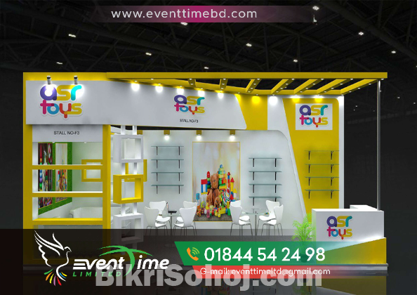 3D Exhibition stall design and Fair Stall fabrication